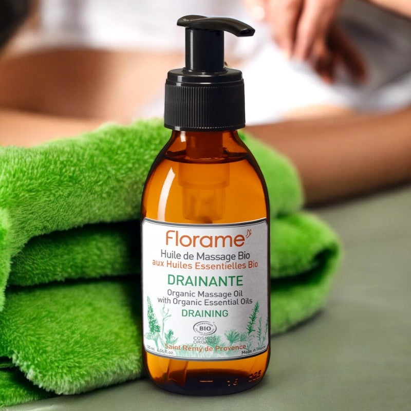 Florame - Drainierendes Massageöl Calophyllum & Zeder BIO 120ml