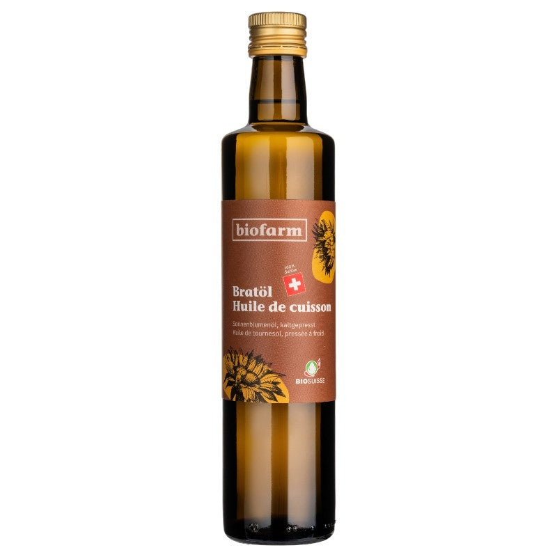 Biofarm - Bio-Sonnenblumenöl aus der Schweiz zum Kochen 500ml