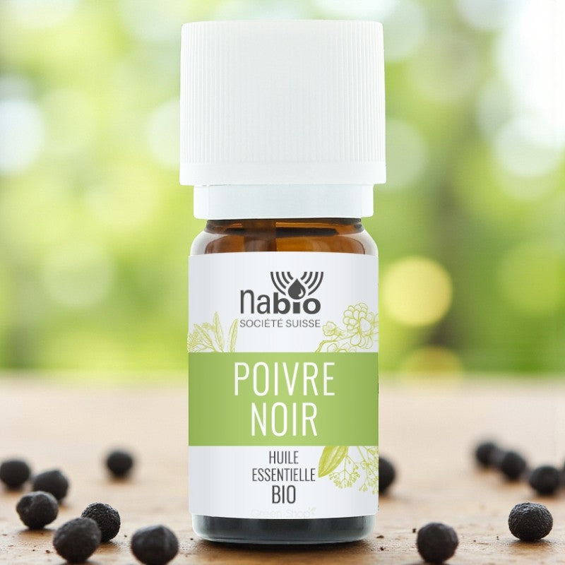 Ätherisches Bio-Öl aus schwarzem Pfeffer – 5 ml – Nabio