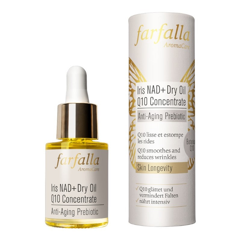 Farfalla - Huile sèche concentré de Q10 BIO iris NAD+ 15ml