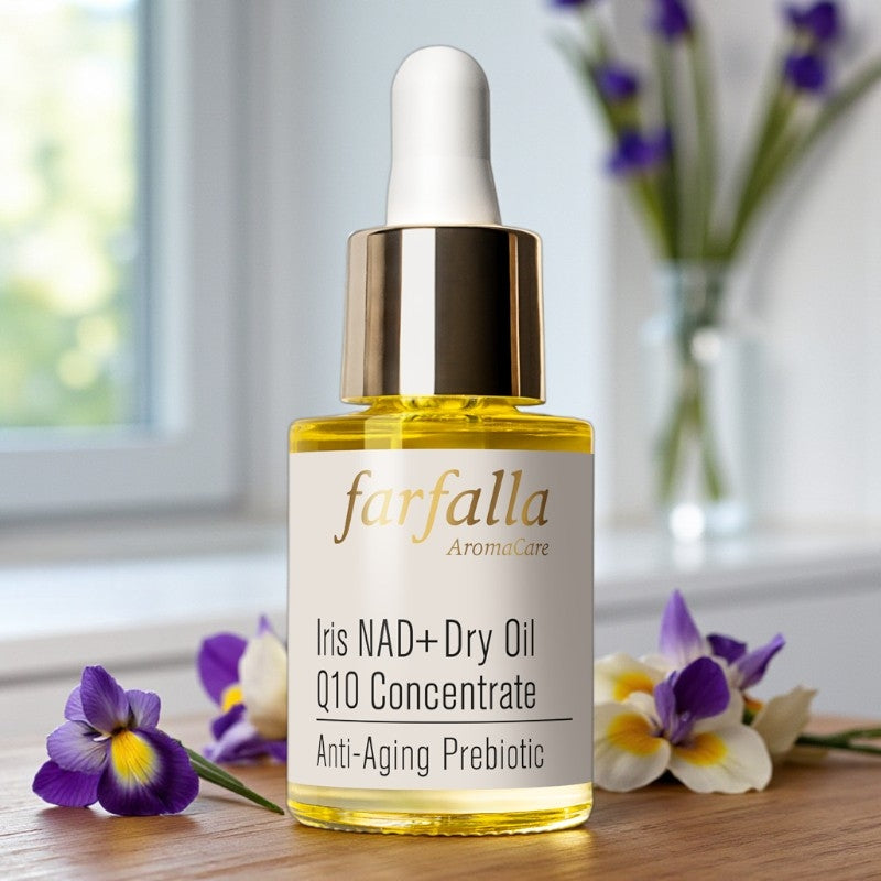 Farfalla - Huile sèche concentré de Q10 BIO iris NAD+ 15ml