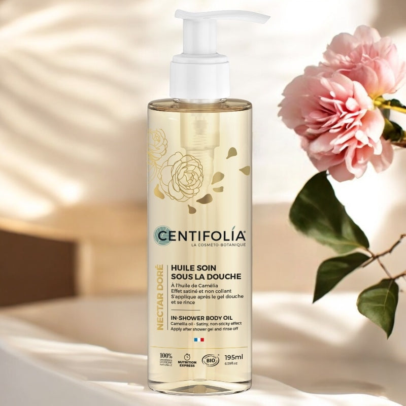 Centifolia - Huile soin sous la douche BIO camélia Nectar Doré 195ml