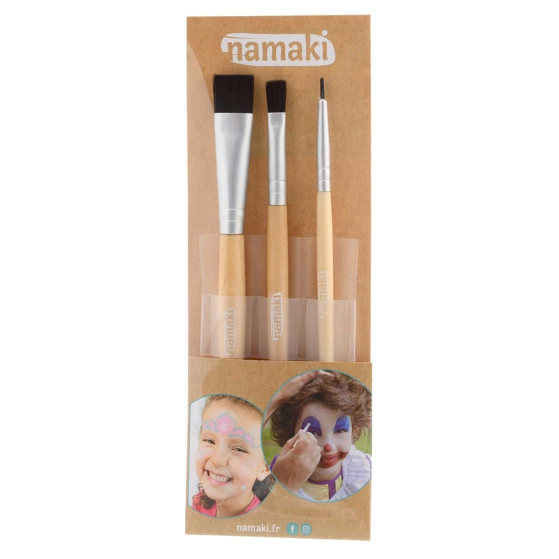 Kit de 3 pinceaux de maquillage