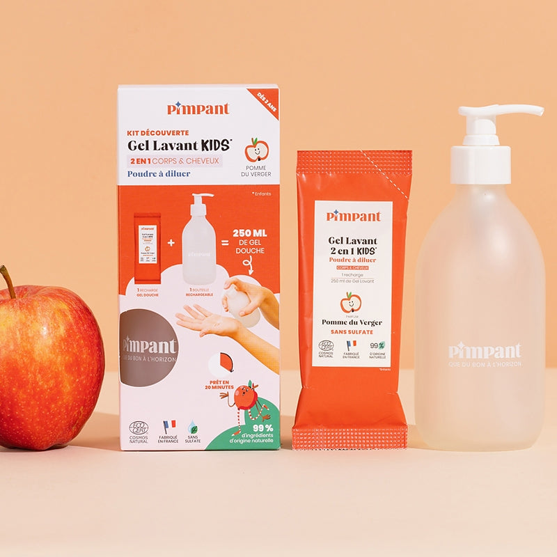 Entdeckungsset Kinder 2-in-1 Waschgel Apfel aus dem Obstgarten