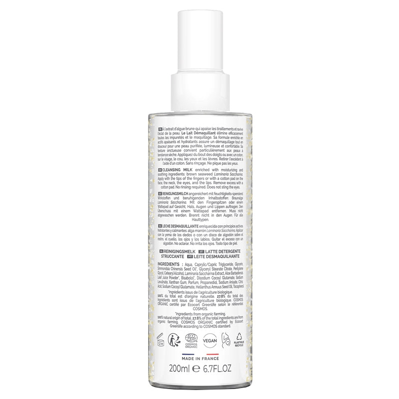 Laboratoires de Biarritz - Lait démaquillant BIO algue brune 200ml