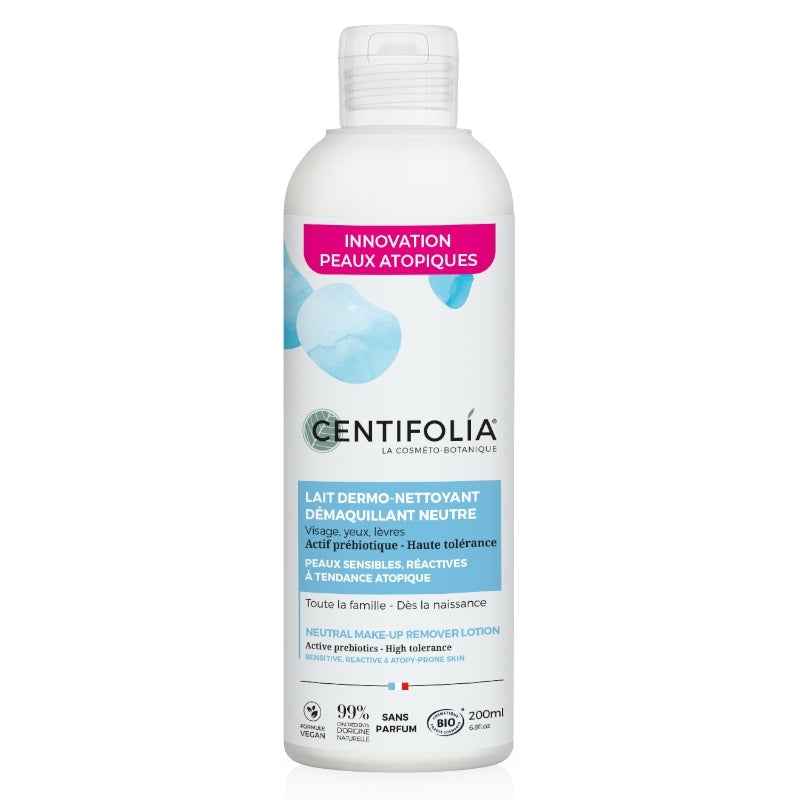 Centifolia - Lait dermo-nettoyant démaquillant BIO prébiotique 200ml