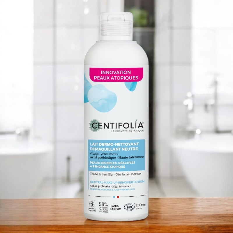 Centifolia - Lait dermo-nettoyant démaquillant BIO prébiotique 200ml