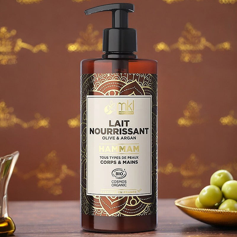 MKL Green Nature - Lait nourissant hammam BIO olive & argan 400ml