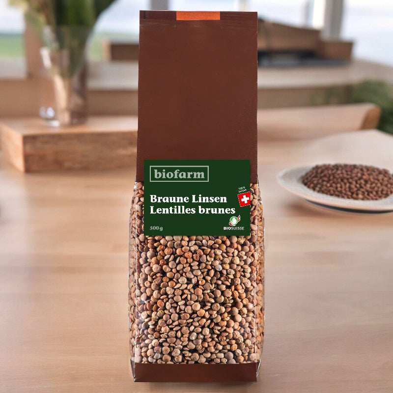 Biofarm - Bio-Schweizer braune Linsen 500g