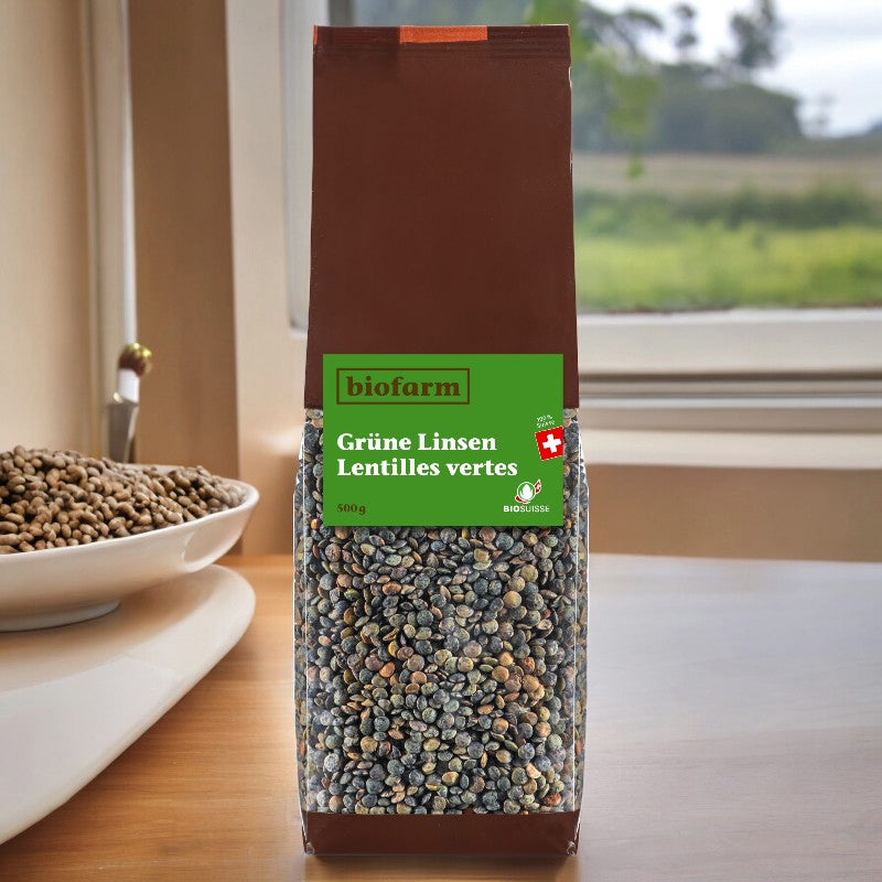 Biofarm - Bio-Schweizer grüne Linsen 500g