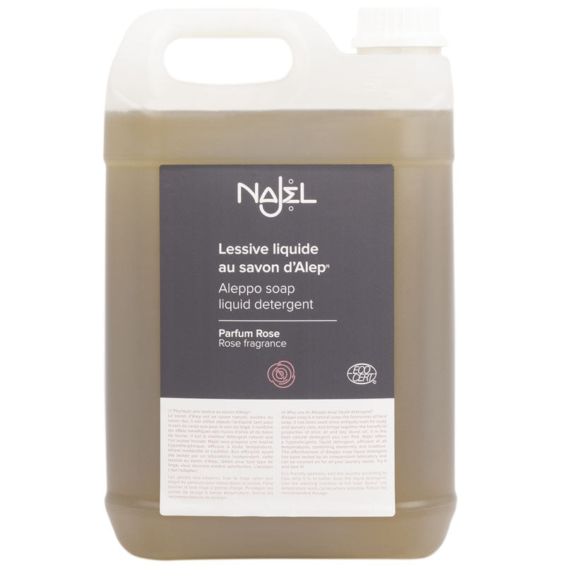Lessive au savon d'Alep parfum rose 5l - Najel