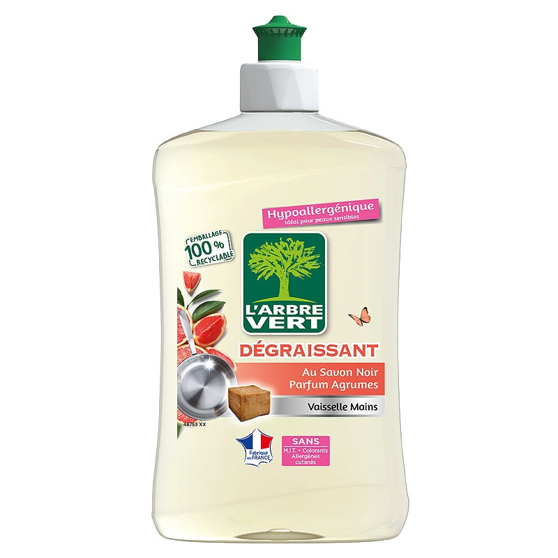 L'Arbre Vert - Umweltfreundliches, fettlösendes Geschirrspülmittel mit Zitrusduft 500ml
