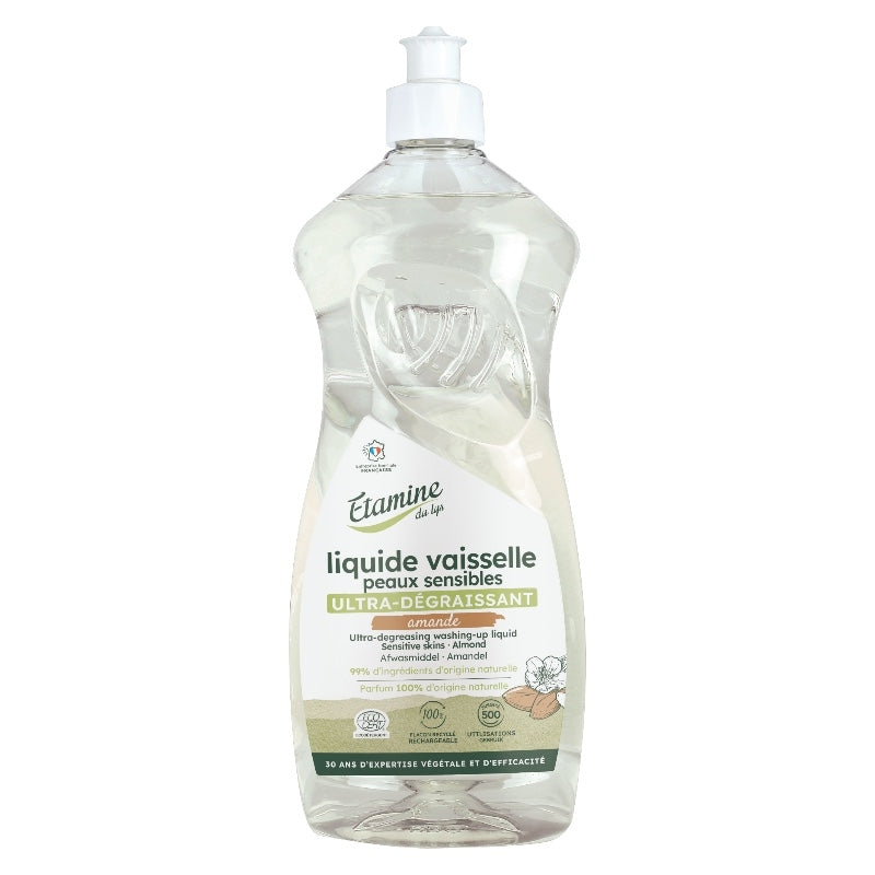 Etamine du Lys - Liquide vaisselle dégraissant peaux sensibles amande 1l