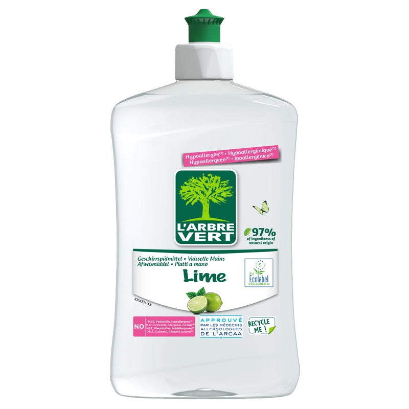 L'Arbre Vert - Liquide vaisselle écologique citron vert 500ml