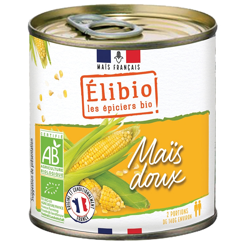 Elibio - Maïs doux en conserve BIO 300g