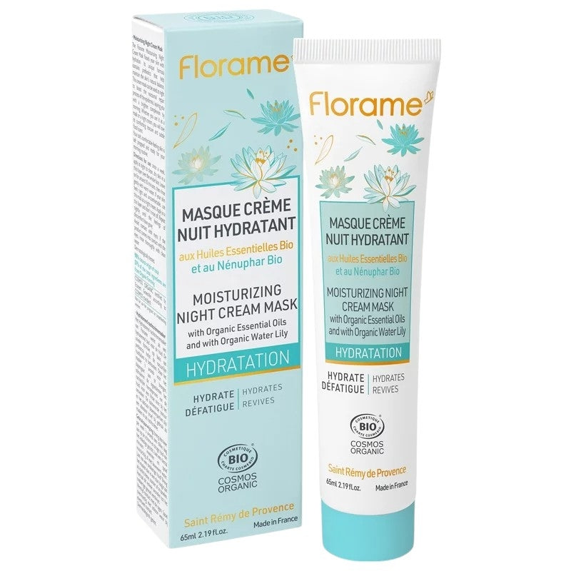 Florame - Masque crème nuit hydratant BIO nénuphar 65ml