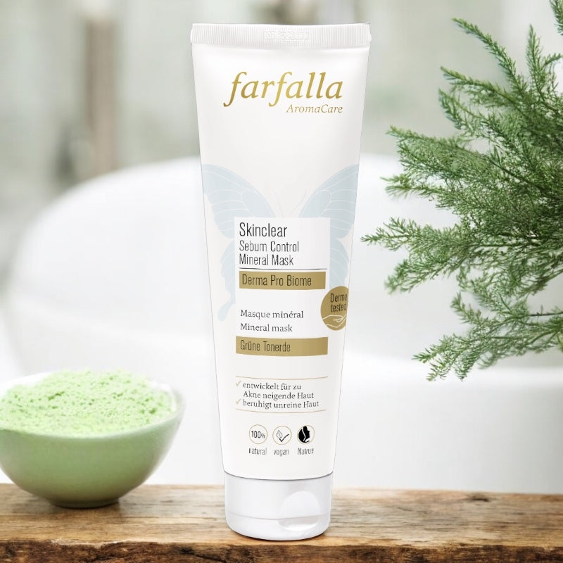Farfalla - Mineralmaske grüner Tonerde & Teebaum BIO 50ml