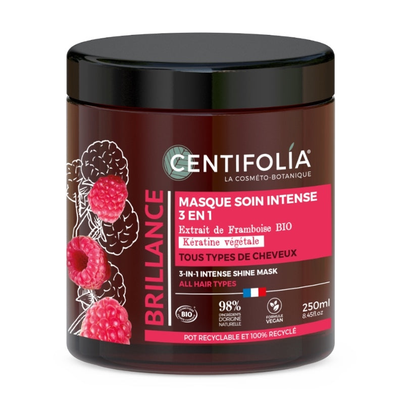 Centifolia - 3-in-1 Intensiv-Glanz-Maske Himbeere BIO 250ml