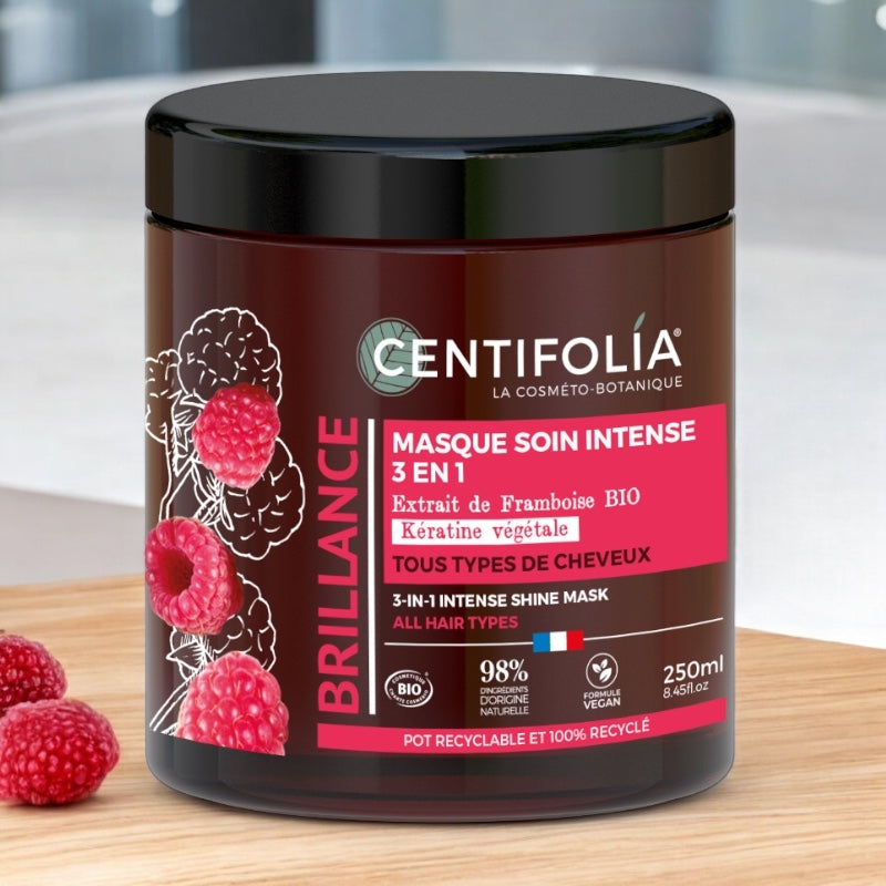 Centifolia - 3-in-1 Intensiv-Glanz-Maske Himbeere BIO 250ml