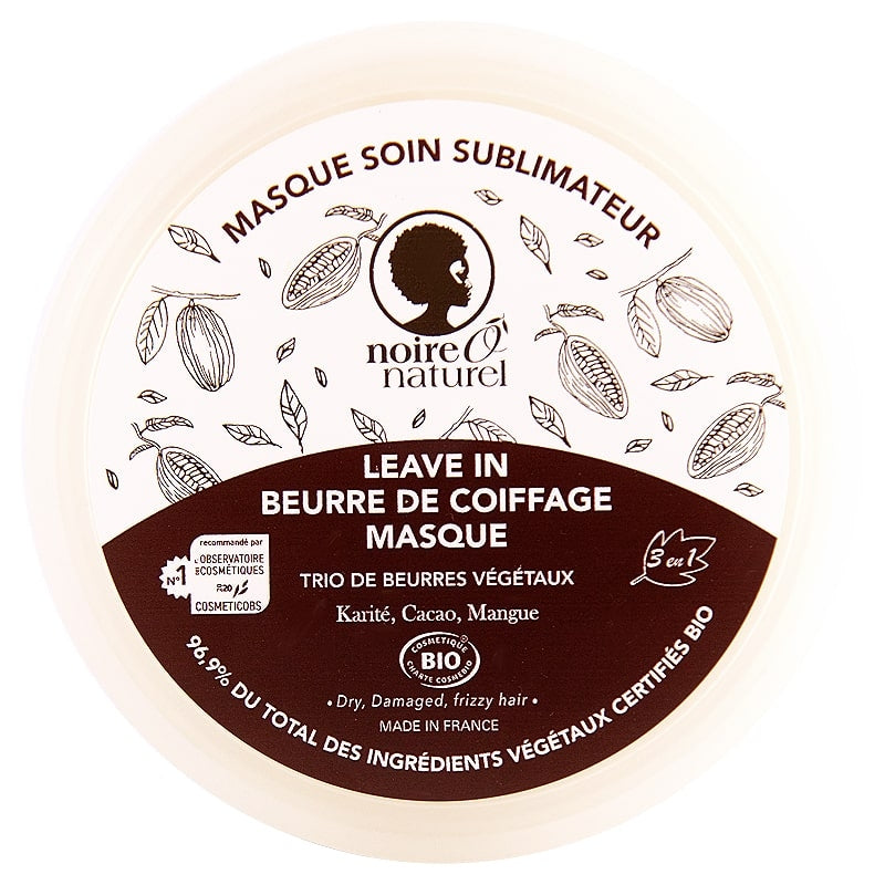 Noireônaturel - Sublimierende Pflegemaske BIO - Kakao & Sheabutter 200ml