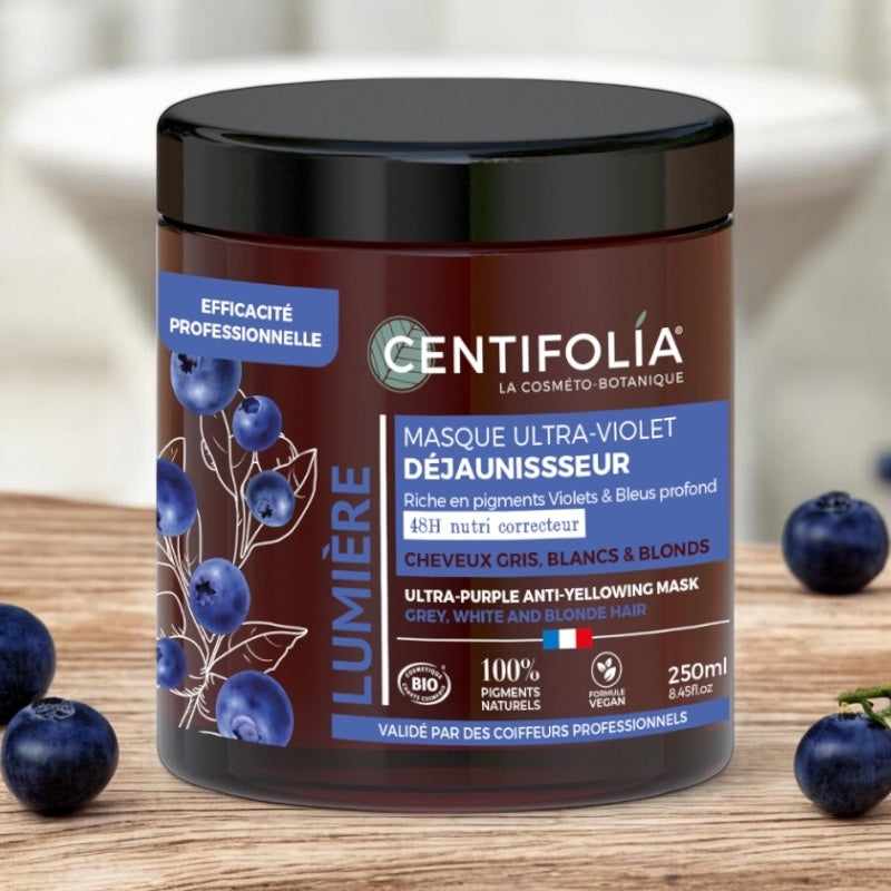 Centifolia - Ultra-Violett Anti-Gelbstich Maske Heidelbeere BIO 250ml