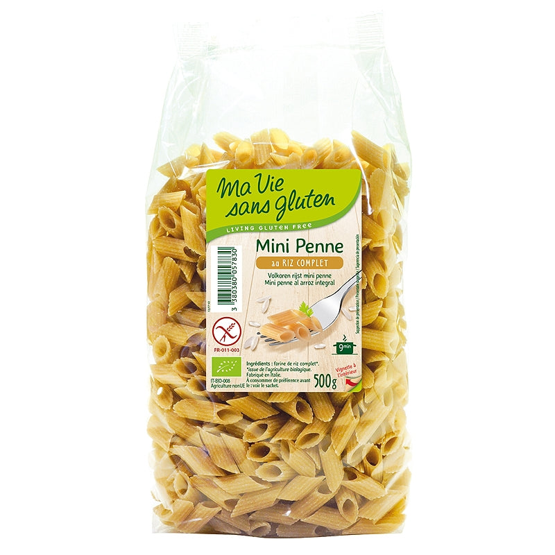 Bio-Mini-Vollkornreis-Penne - 500 g - My Gluten-Free Life