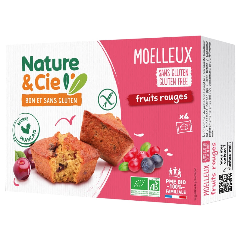 Nature & Cie - Moëlleux aux fruits rouges BIO 150g