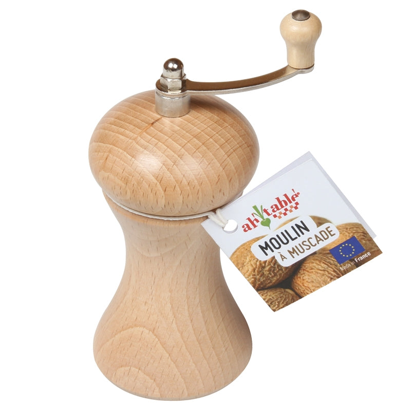 Ah Table ! - Muskatmühle aus Holz und Stahl