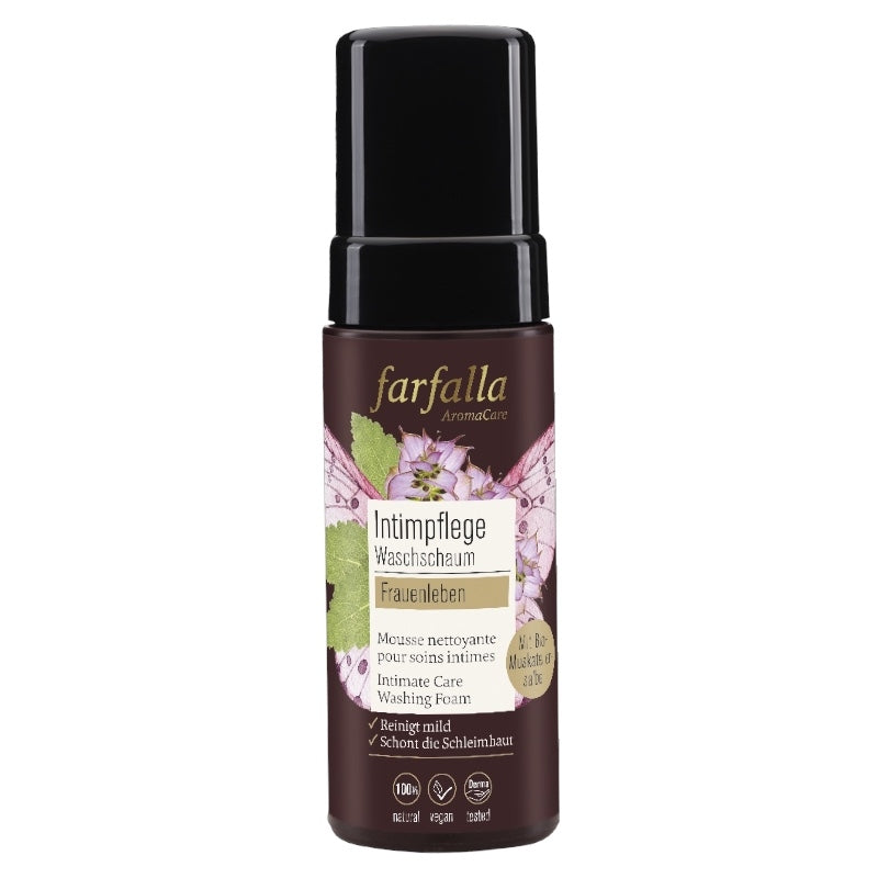 Farfalla - Mousse de lavage pour soins intimes BIO sauge sclarée 150ml
