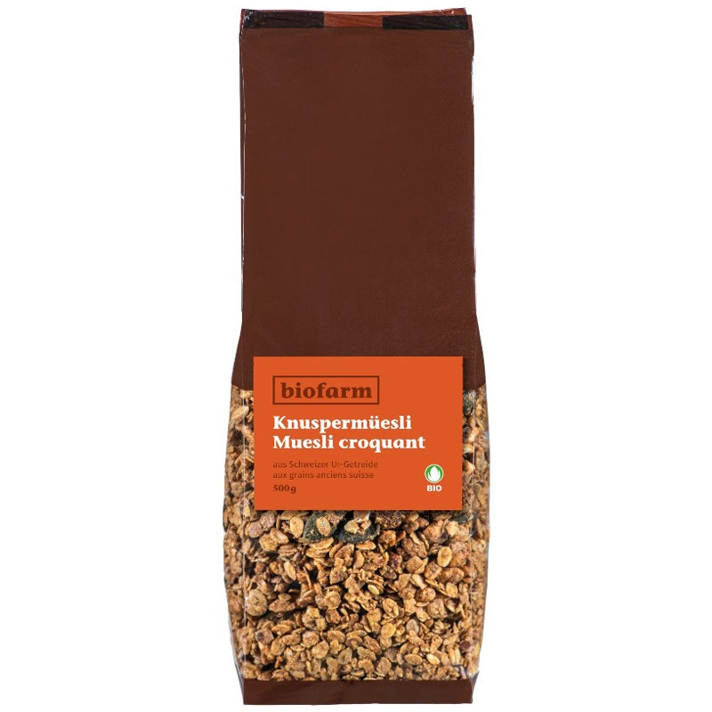 Biofarm - Müesli croquant aux grains anciens suisse BIO 500g