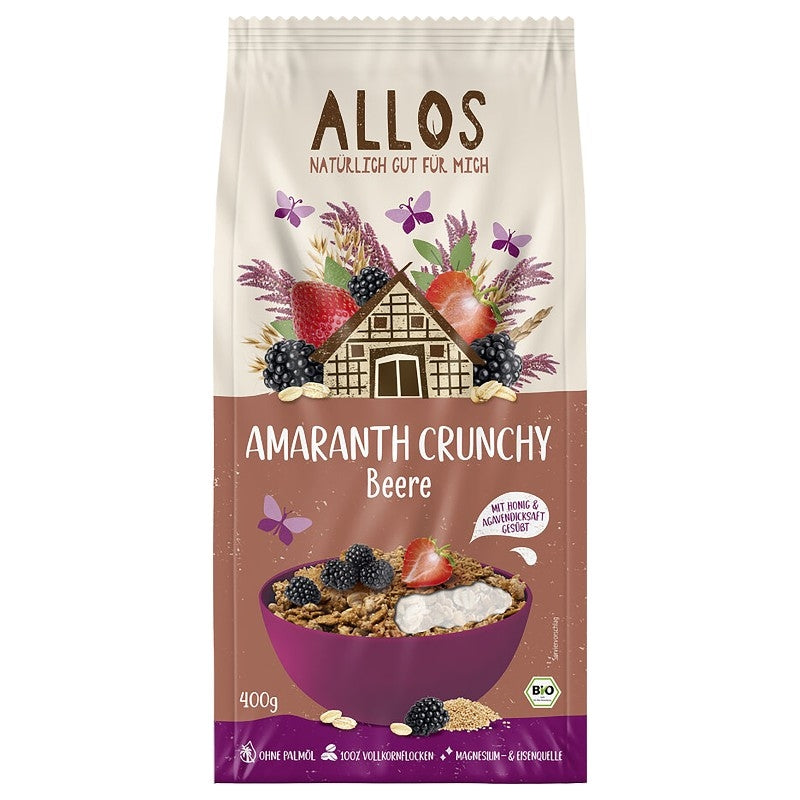Allos - Knuspermüsli Amaranth & rote Früchte BIO 400g