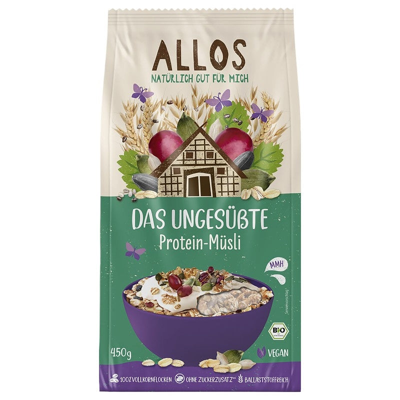 Allos - Müesli protéiné sans sucre ajouté BIO 450g