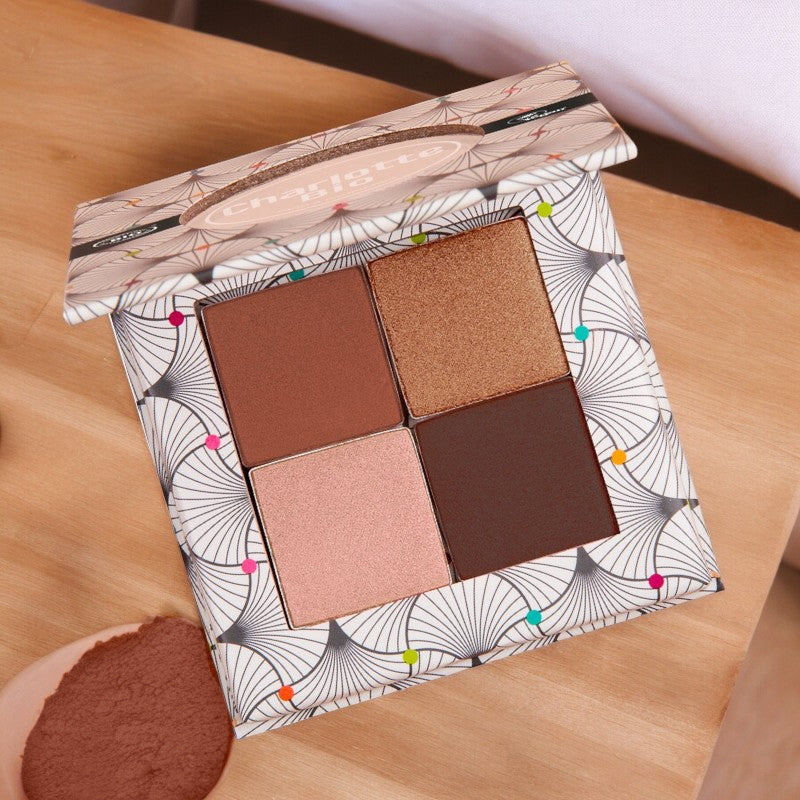 Charlotte Bio - Lidschattenpalette Nude-Braun BIO 4x1.4g