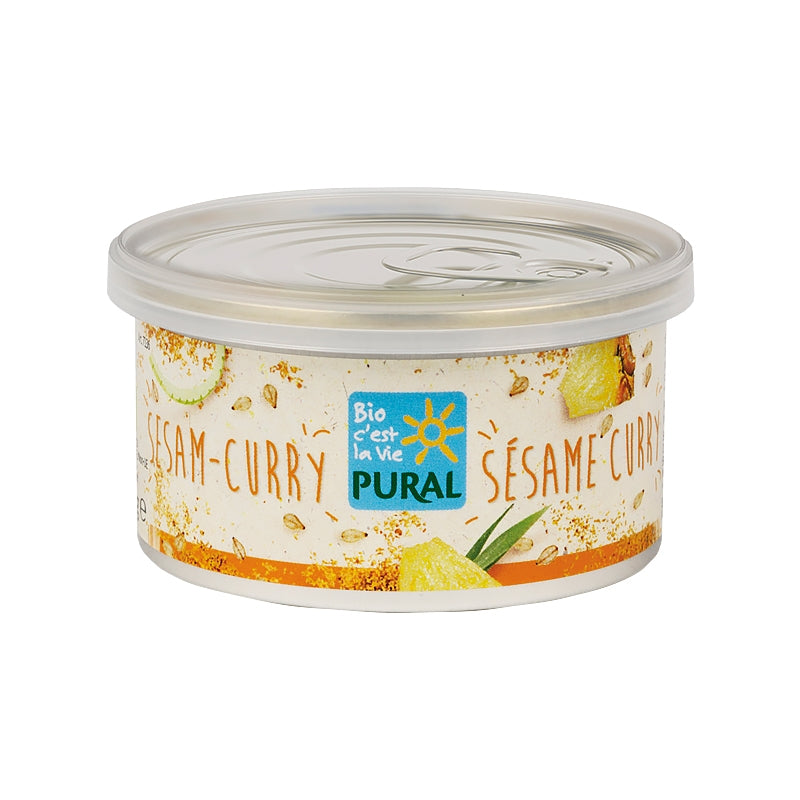 Bio-Gemüsepastete mit Curry und Sesam - 125 g - Pural