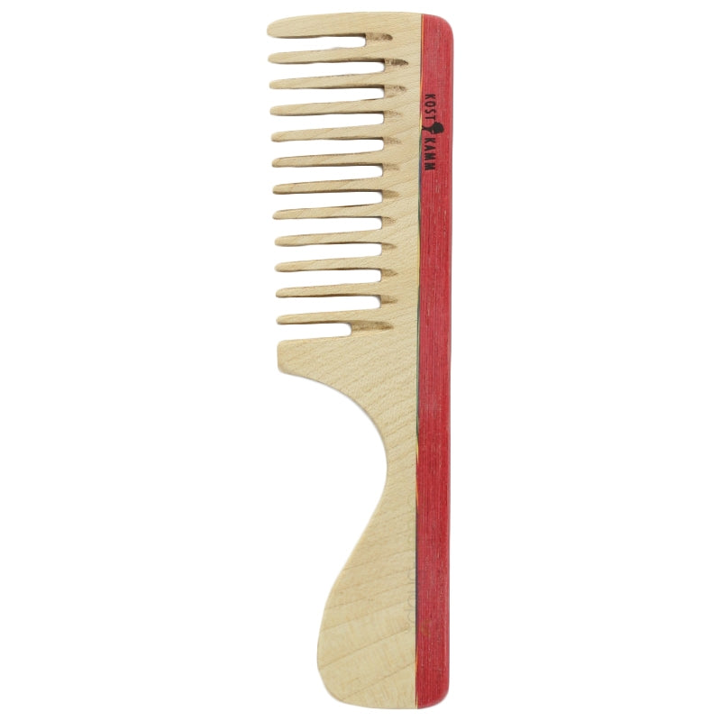 Kost Kamm - Peigne à manche en bois coloré denture large