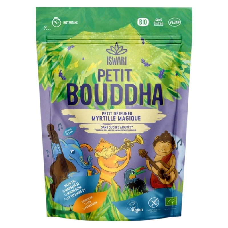 Iswari - Petit déjeuner enfant myrtille magique BIO 400g