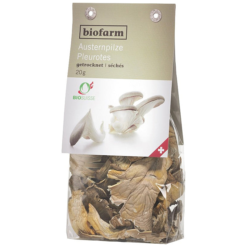 Biofarm - Bio-Schweizer getrocknete Austernpilze 20g