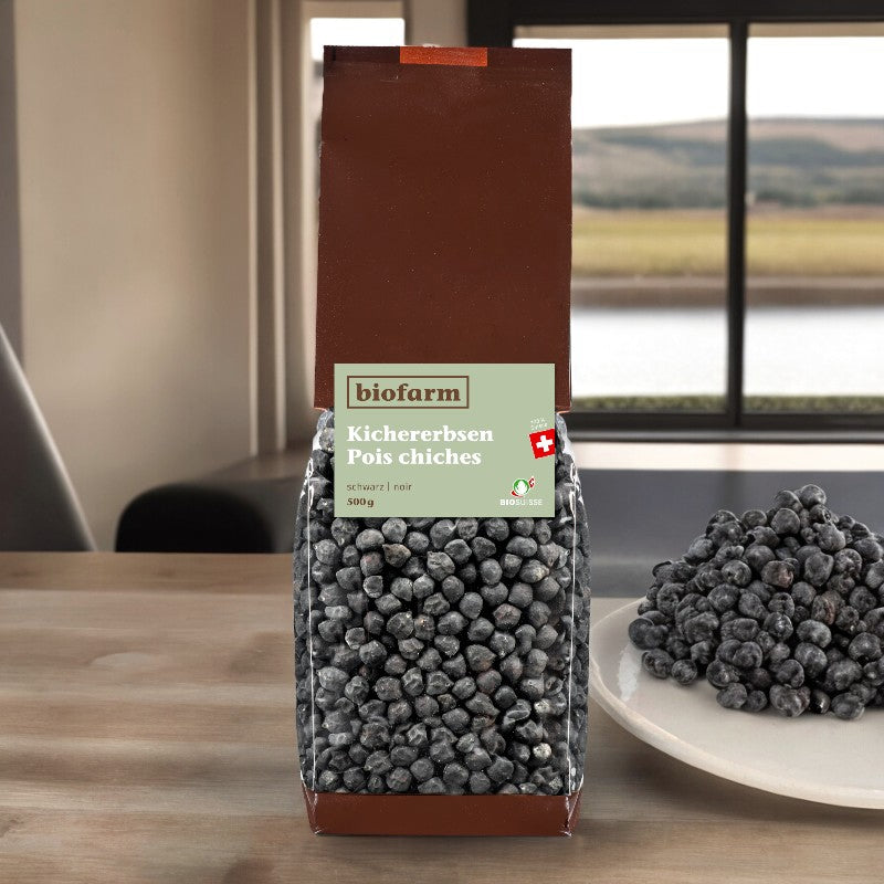 Biofarm - Bio-Schweizer Kichererbsen (schwarz) 500g