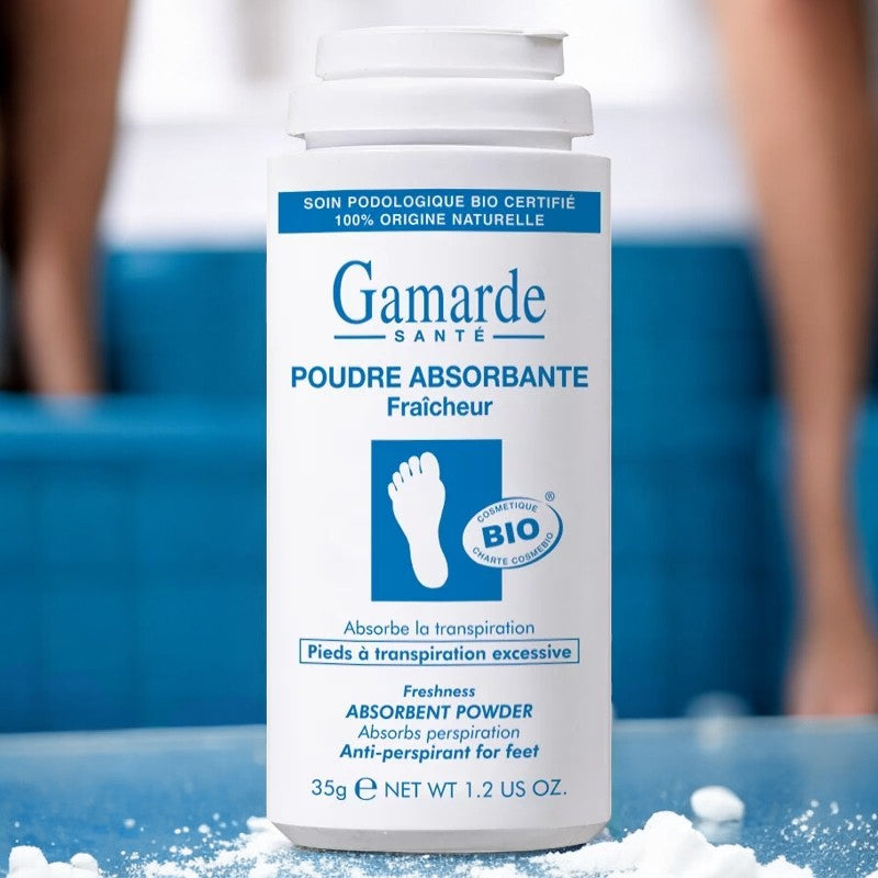 Gamarde - Poudre absorbante fraîcheur BIO - pieds à transpiration excessive - 35g
