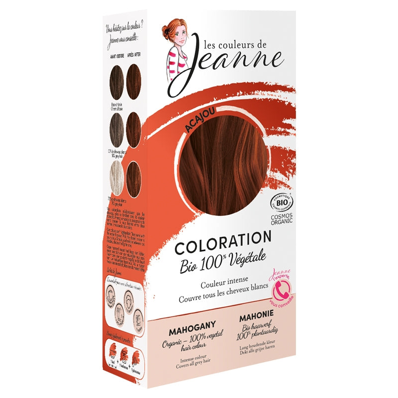 Les Couleurs de Jeanne - Coloration végétale BIO acajou 2x50g
