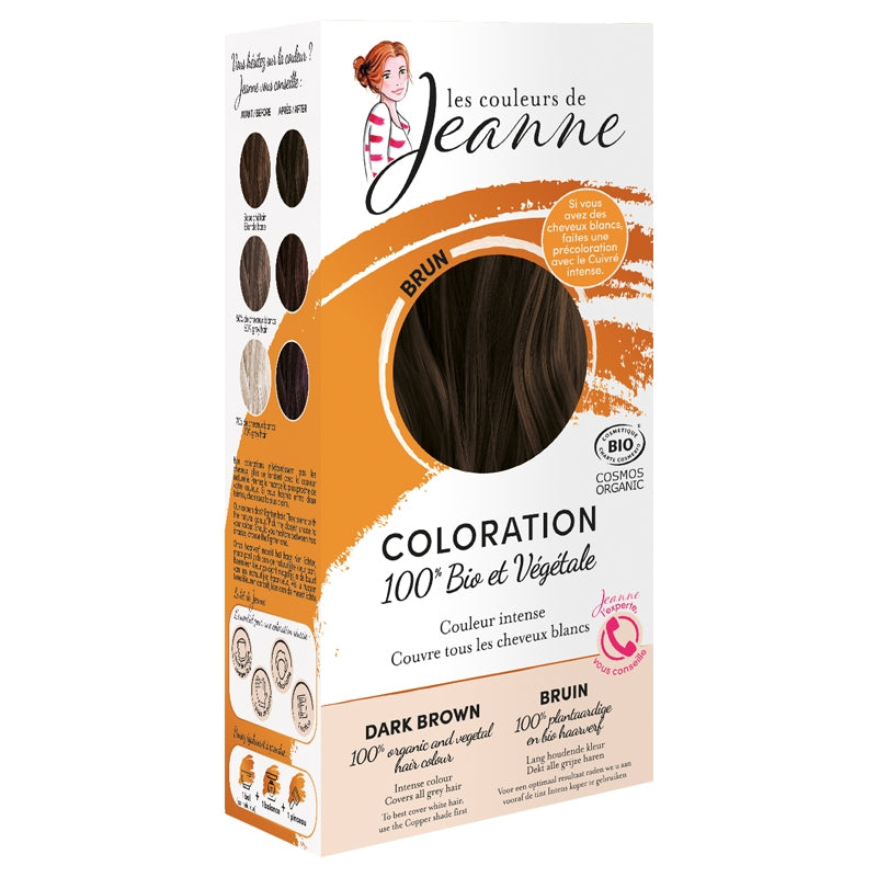 Les Couleurs de Jeanne - Coloration végétale BIO brun 2x50g