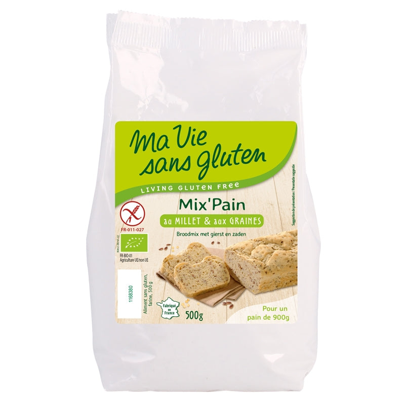 Ma vie sans gluten - Préparation pour pain au millet BIO 500g