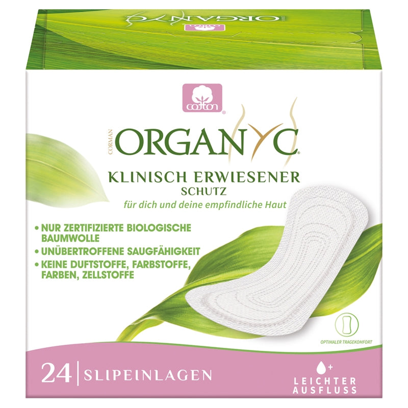Bio-Slipeinlagen Normal Organyc in Einzelverpackung - GOTS-Baumwolle (24 Stück)