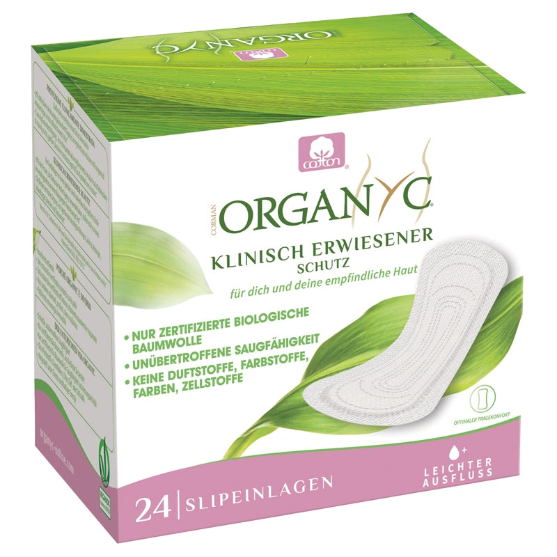 Bio-Slipeinlagen Normal Organyc in Einzelverpackung - GOTS-Baumwolle (24 Stück)