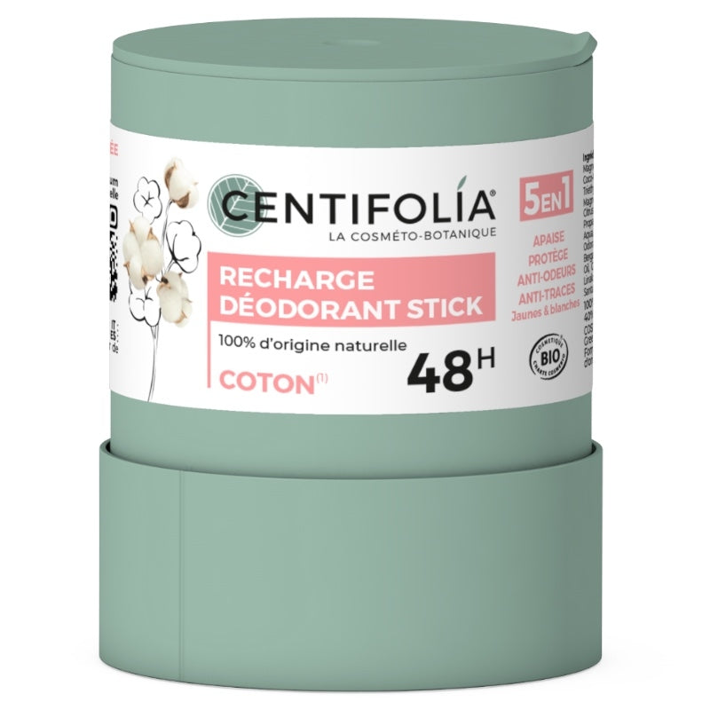 Centifolia - Recharge déodorant stick BIO fleur de coton 50g