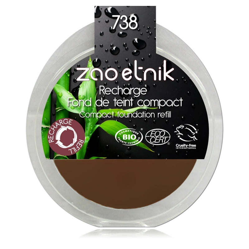 Recharge Fond de teint compact Noisette N°738 BIO