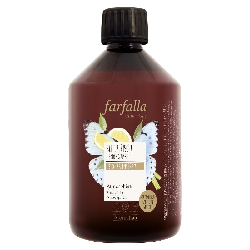 Farfalla - Recharge spray ambiant Atmosphère BIO lemongrass 500ml