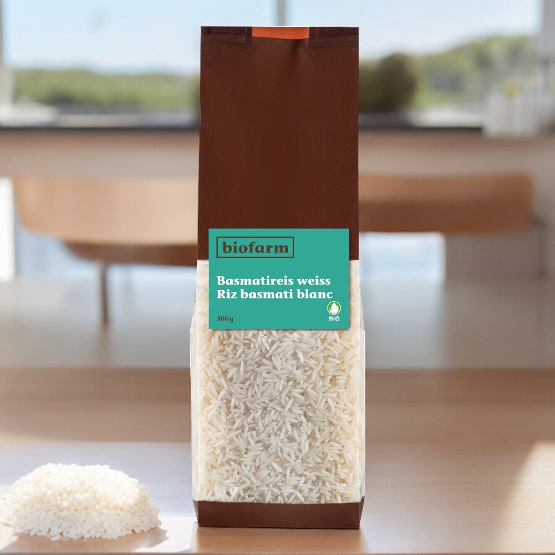 Biofarm - Bio-Basmatireis, weiß, 500g