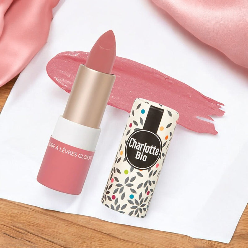 Charlotte Bio - Rouge à lèvres brillant bois de rose BIO 3.5g
