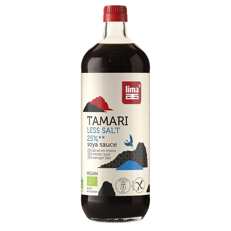Lima - Bio-Sojasauce mit 25 % weniger Salz - Tamari 1l